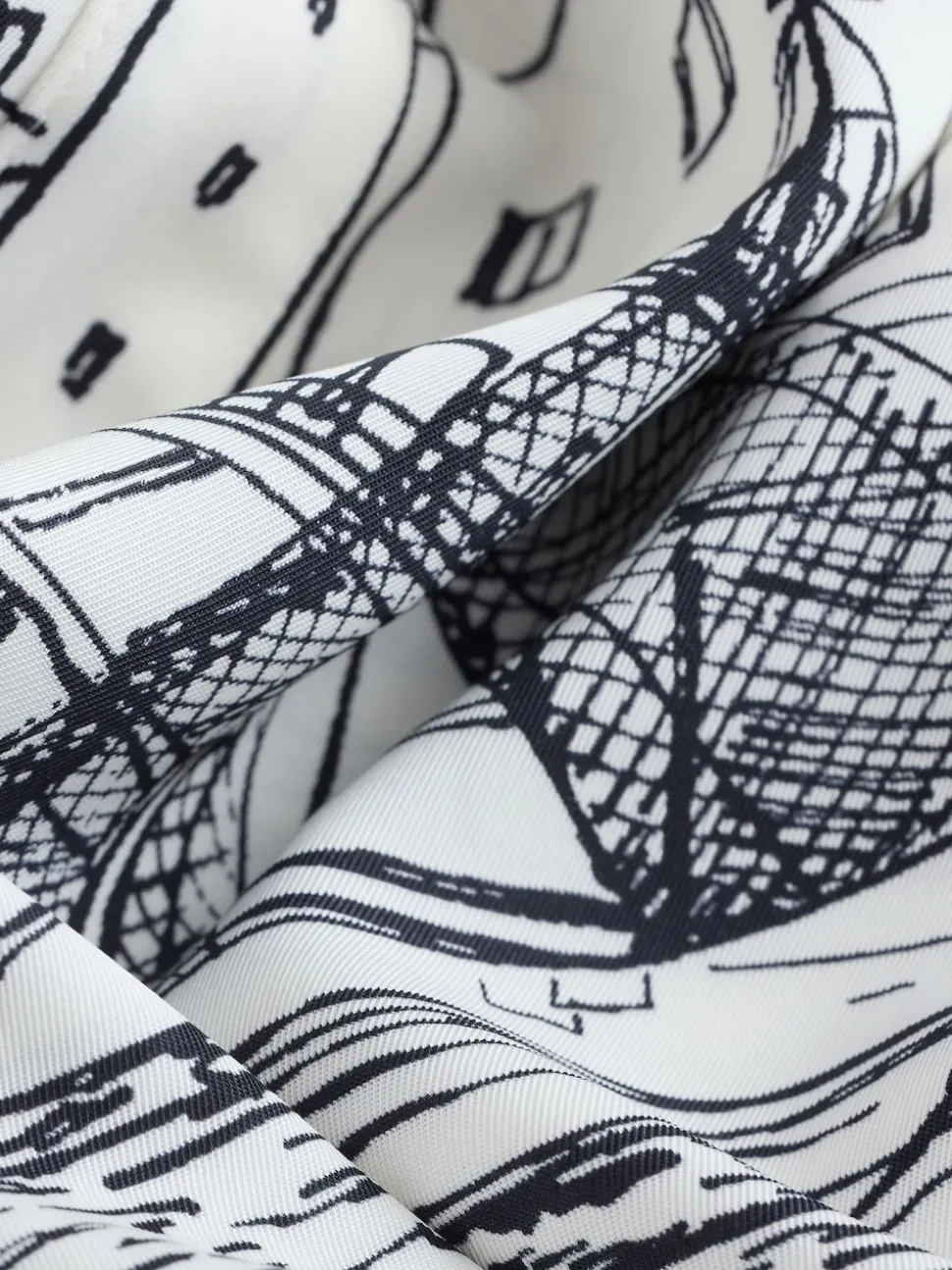 Boat Print Long Sleeve Shirt