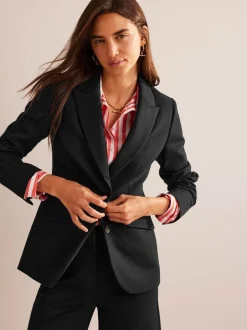 Boden Black Chrome The Marylebone Ponte Blazer