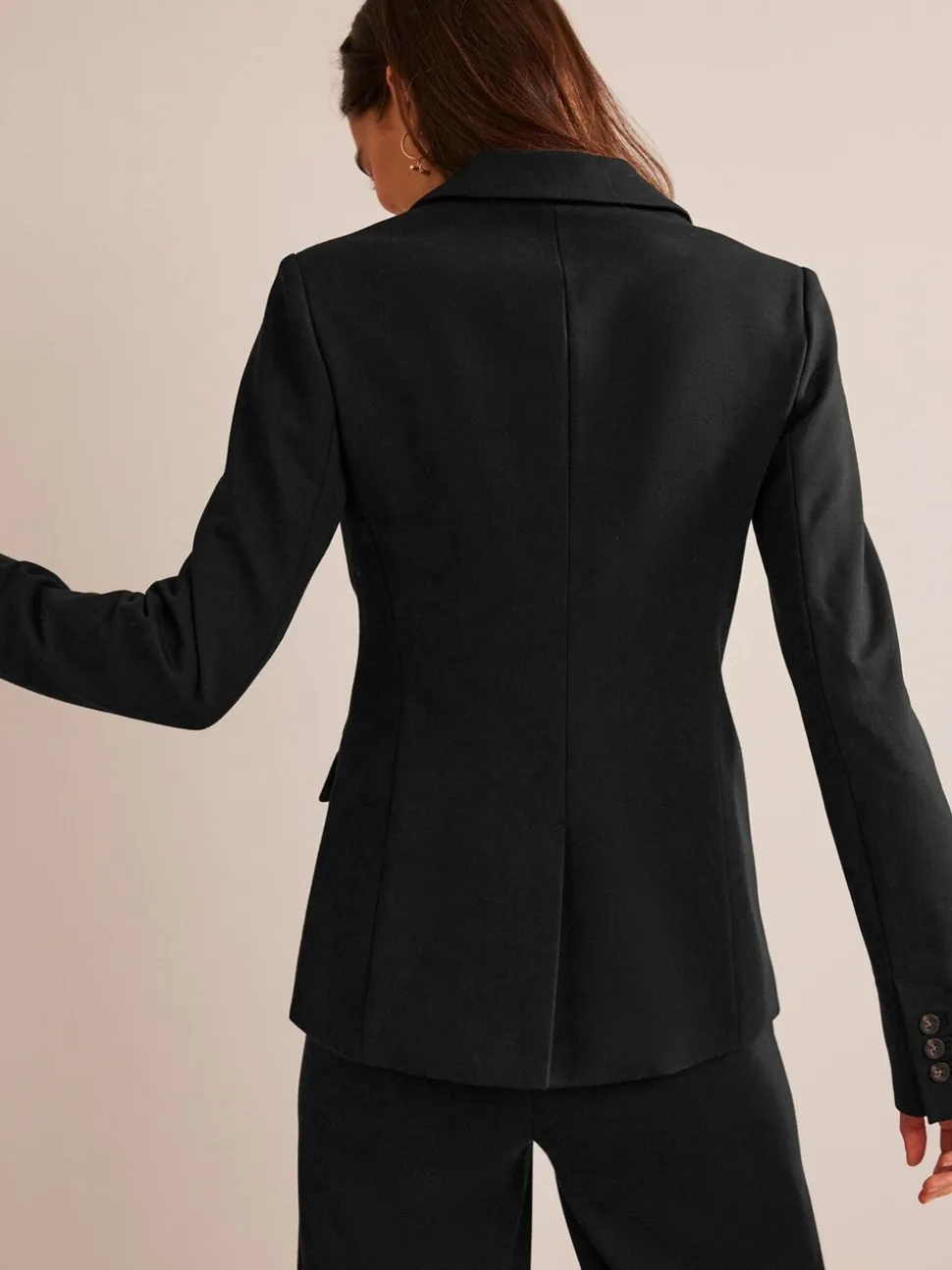 Boden Black Chrome The Marylebone Ponte Blazer