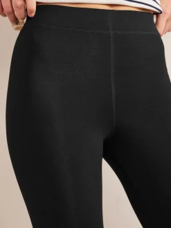 Boden Black High Rise Jersey Leggings