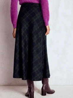 Boden Blue Hayley Wool Midi Skirt