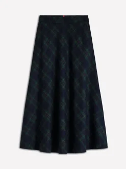 Boden Blue Hayley Wool Midi Skirt