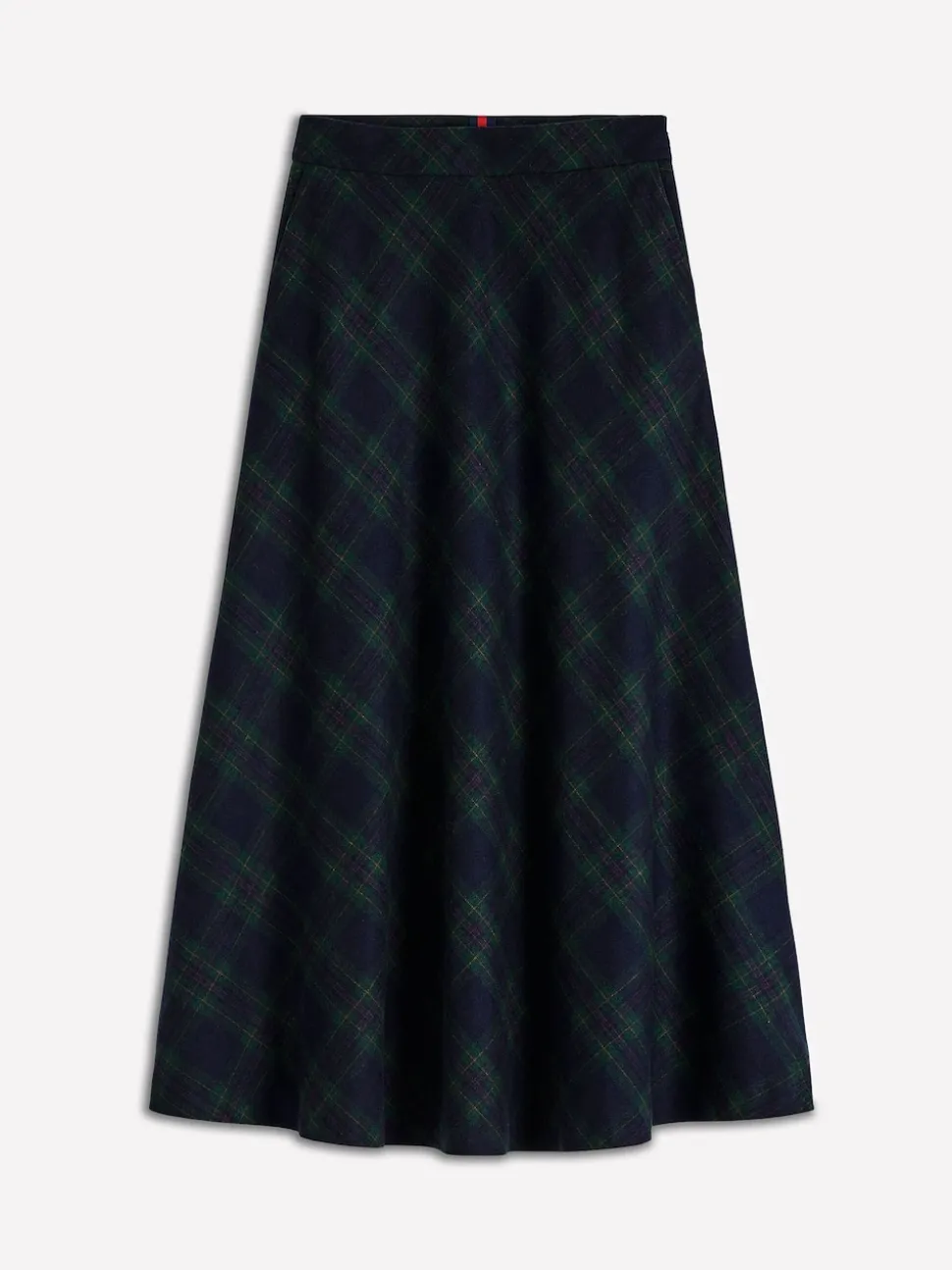 Boden Blue Hayley Wool Midi Skirt