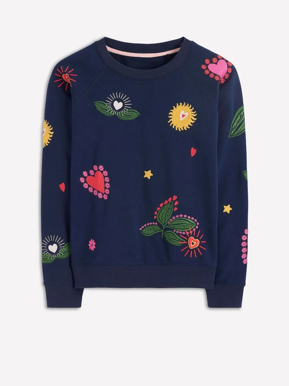 Boden Blue Rosa Embroidered Sweatshirt