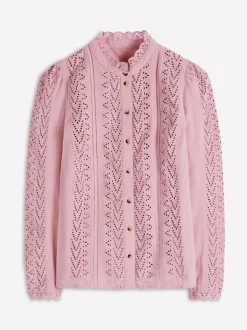 Boden Blue Savannah Broderie Top