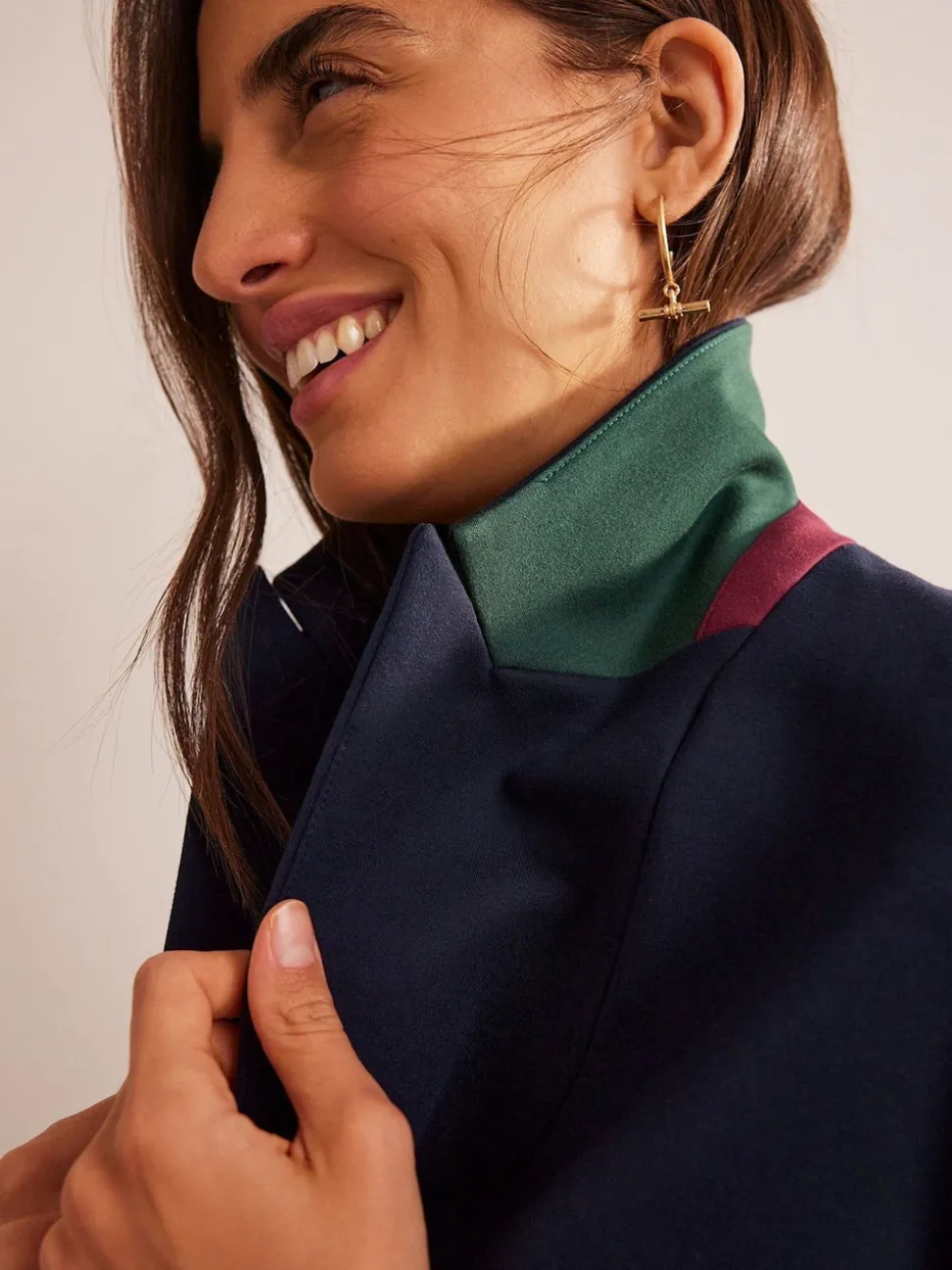 Boden Blue The Marylebone Ponte Blazer