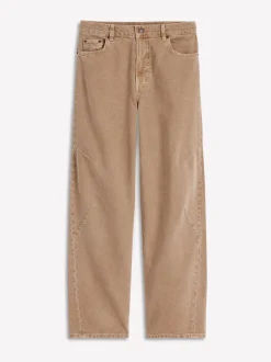 Boden Brown Full Length Barrel Leg Jeans