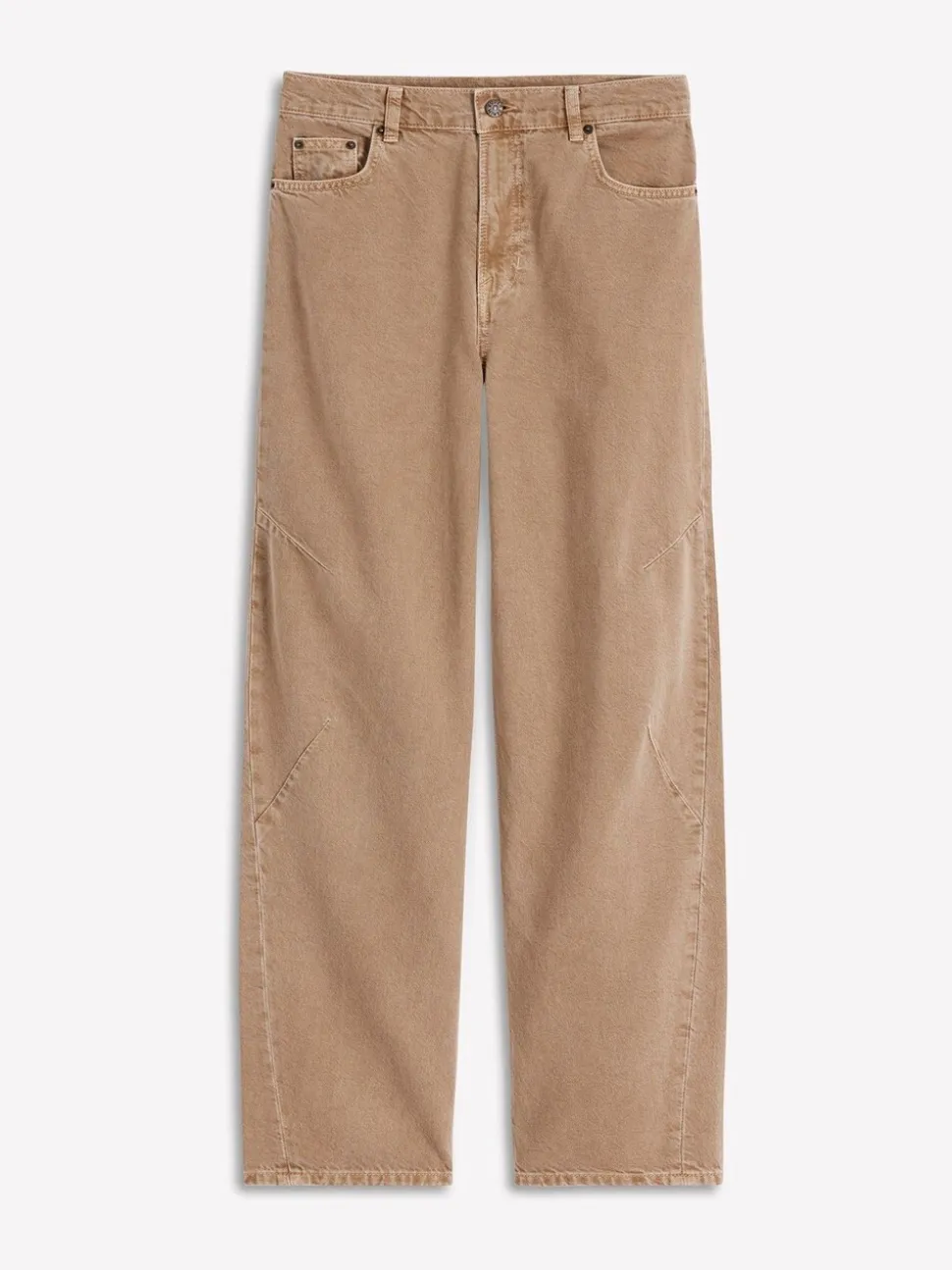 Boden Brown Full Length Barrel Leg Jeans