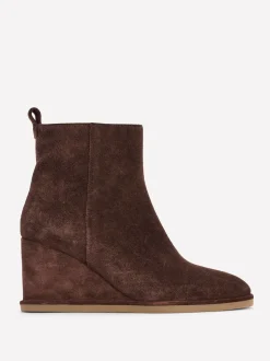 Boden Brown Smart Wedge Boots