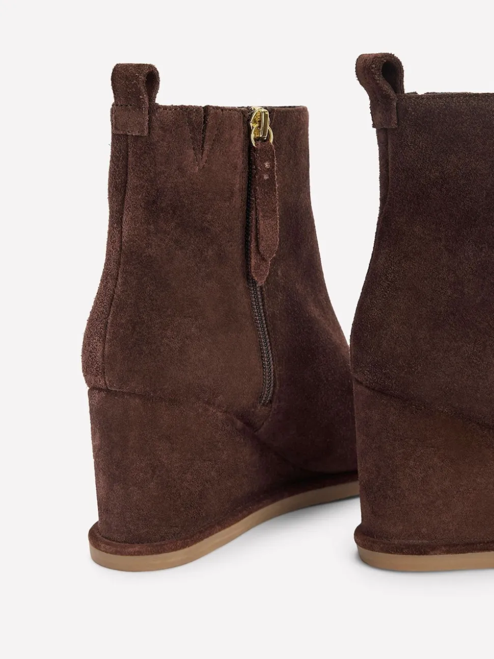 Boden Brown Smart Wedge Boots