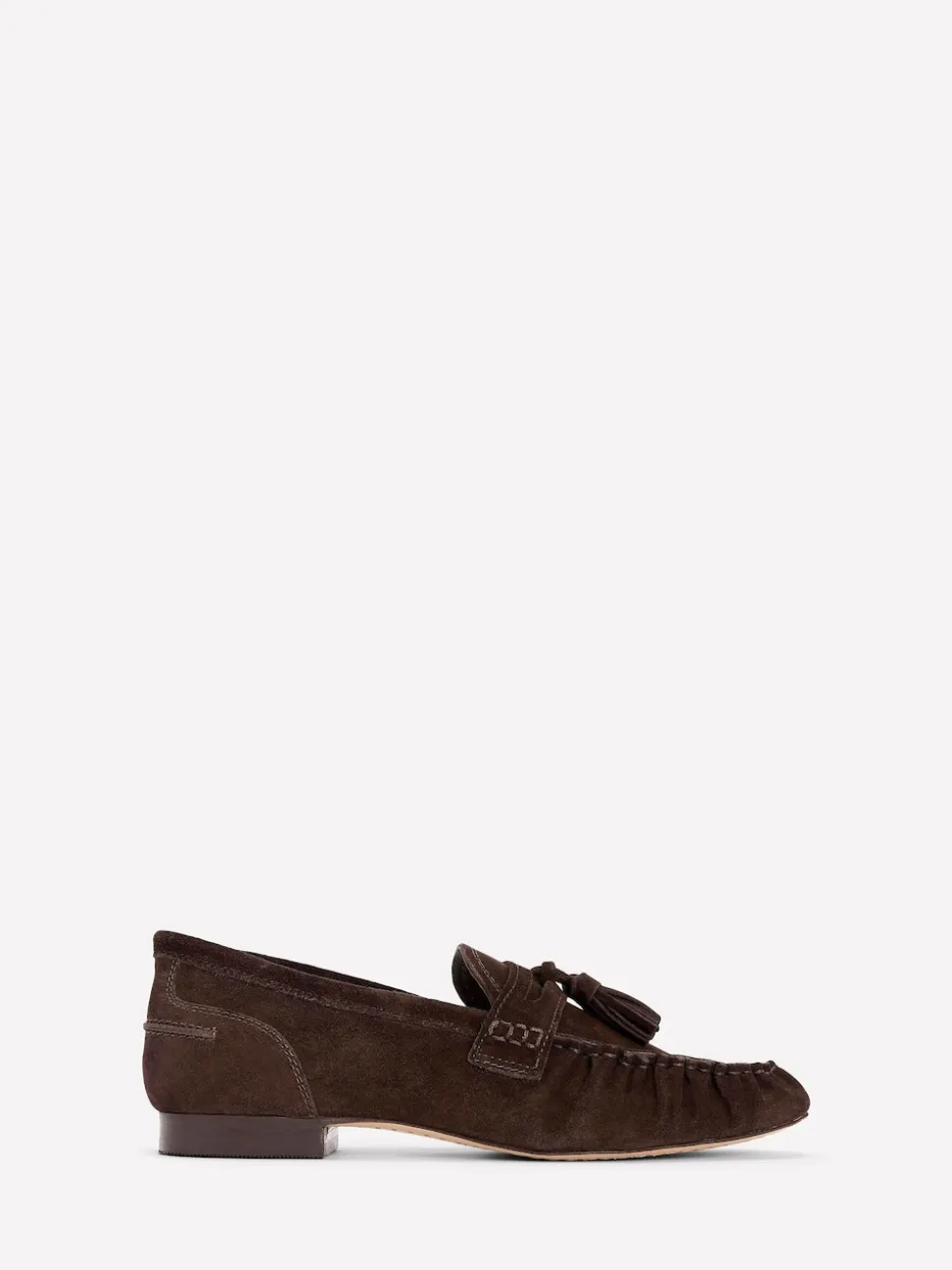 Boden Brown Soft Ruched Loafers