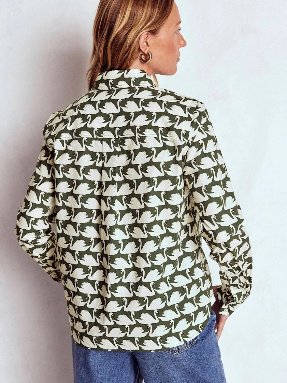 Boden Green Sienna Cotton Shirt