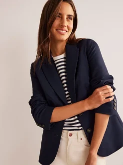 Boden Light Blue The Marylebone Jersey Blazer