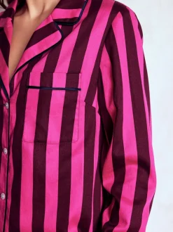 Boden Pink Cotton Pyjama Shirt