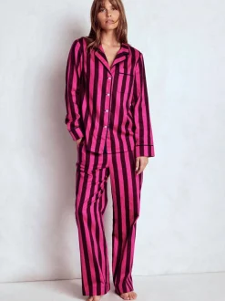 Boden Pink Cotton Pyjama Shirt