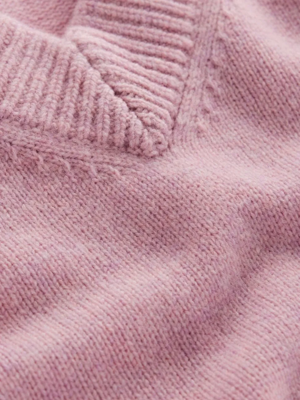 Boden Pink Marion Merino V-Neck Jumper