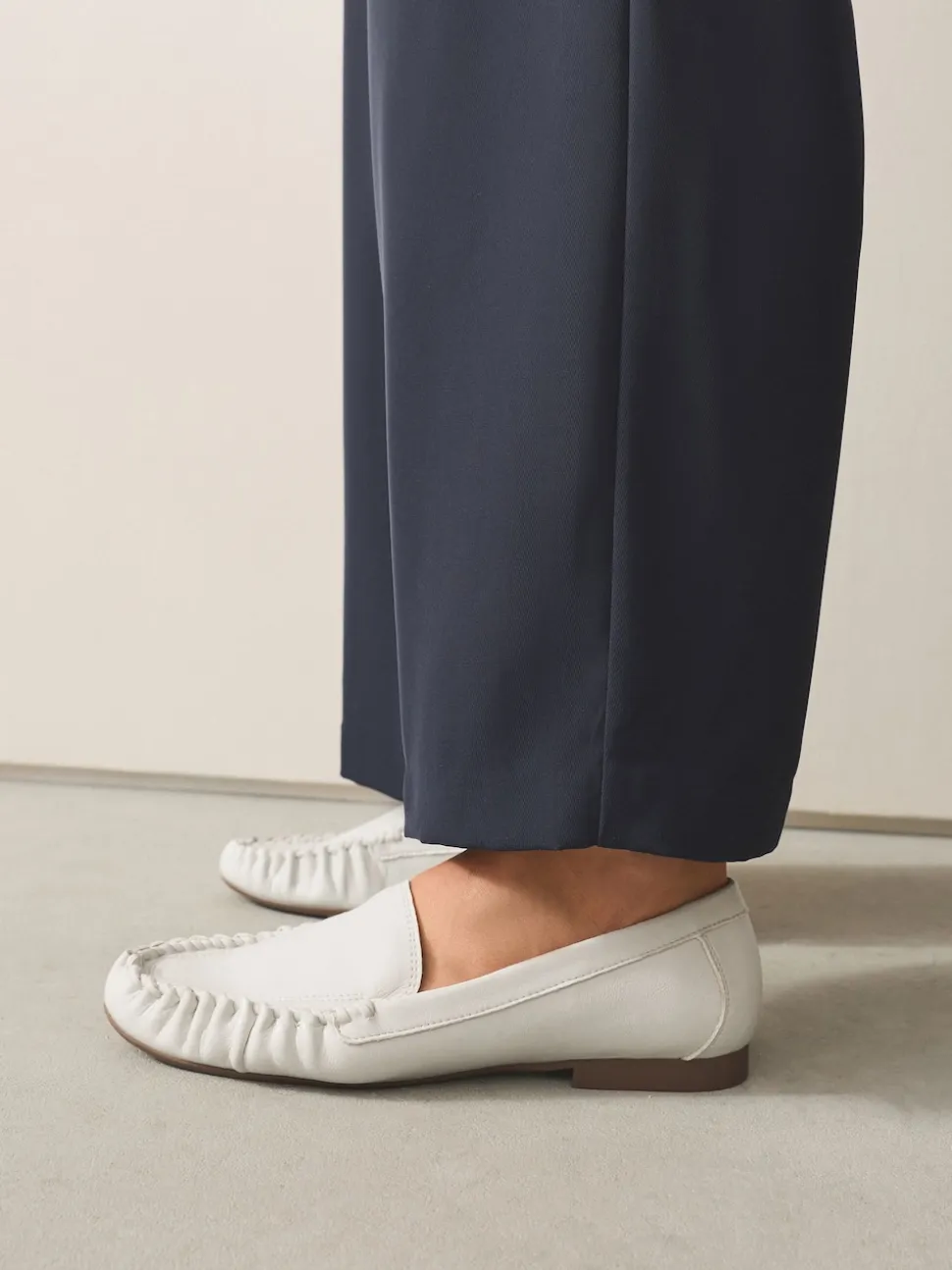 Bone Forever Comfort® Soft Ruched Loafers