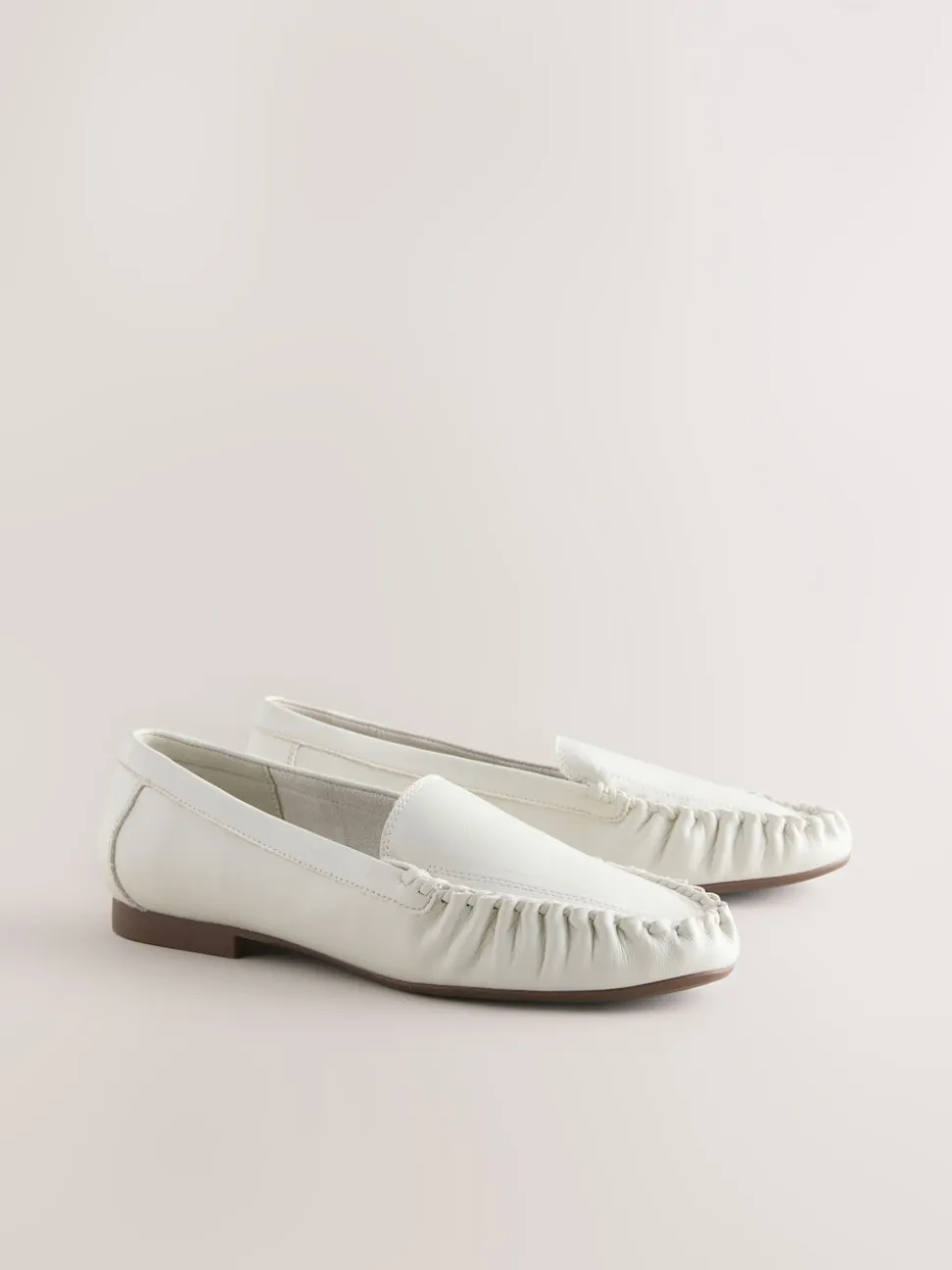 Bone Forever Comfort® Soft Ruched Loafers