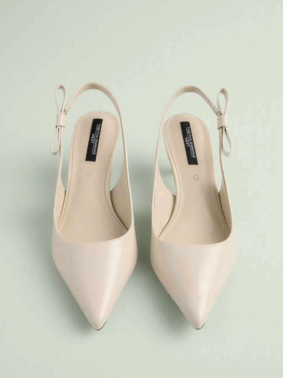 Bone Leather Tabitha Simmons x Next Dela Slingback Point Heels