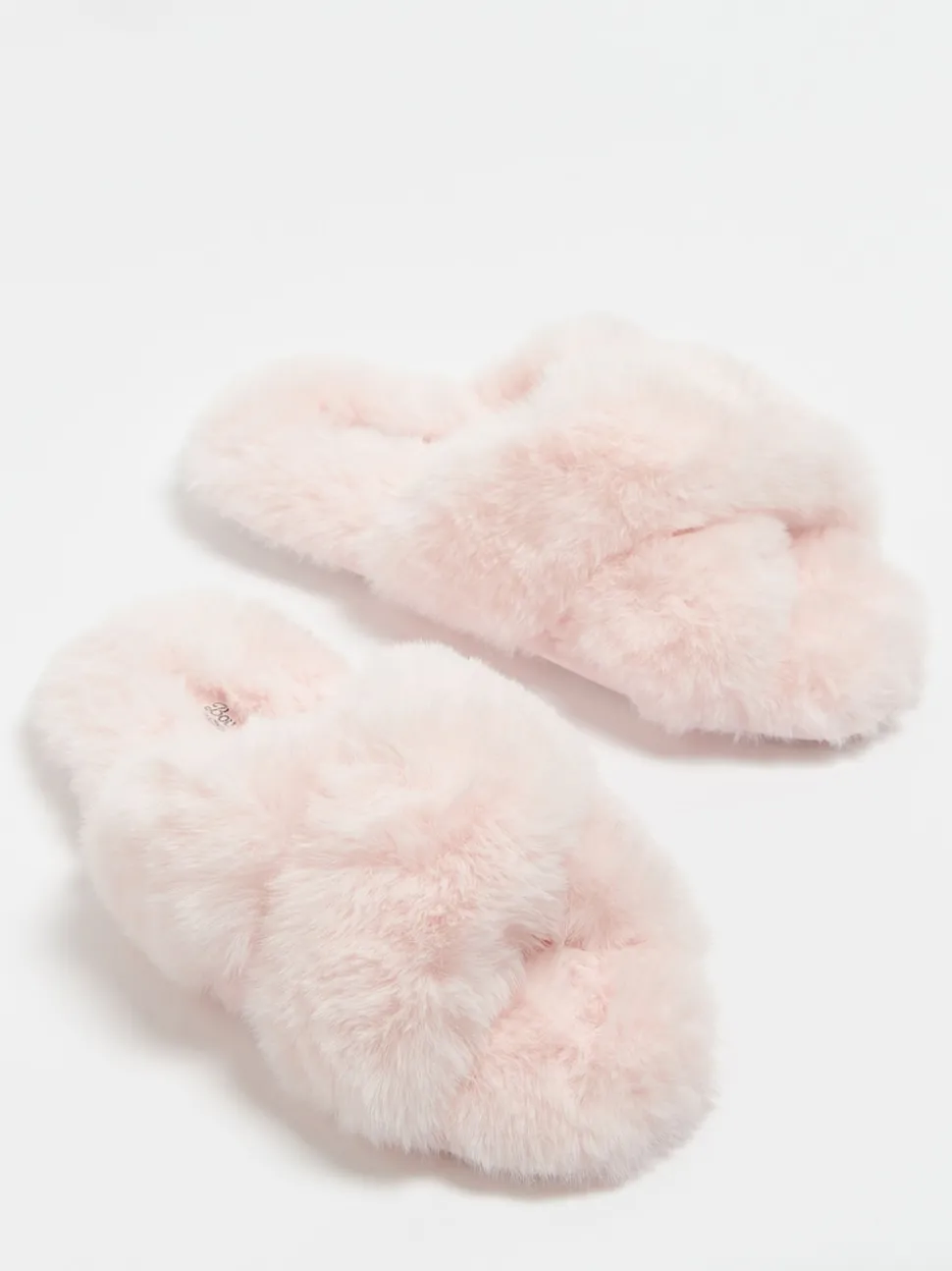 Boux Avenue Pink Cross Band Slippers