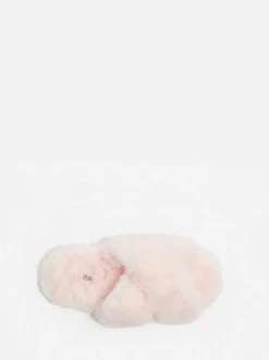 Boux Avenue Pink Cross Band Slippers