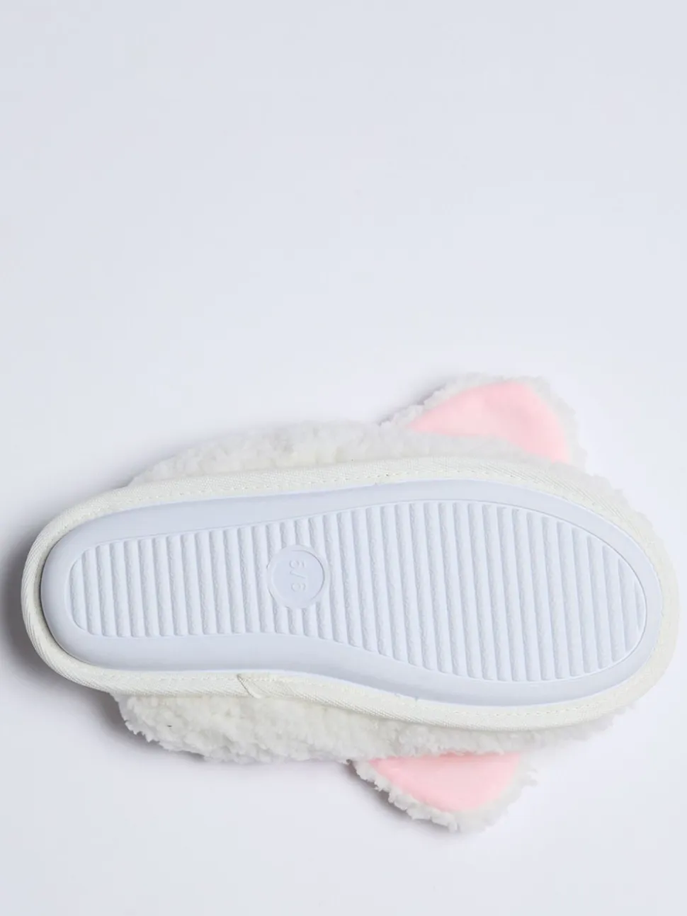 Boux Avenue White Dog Borg Mules