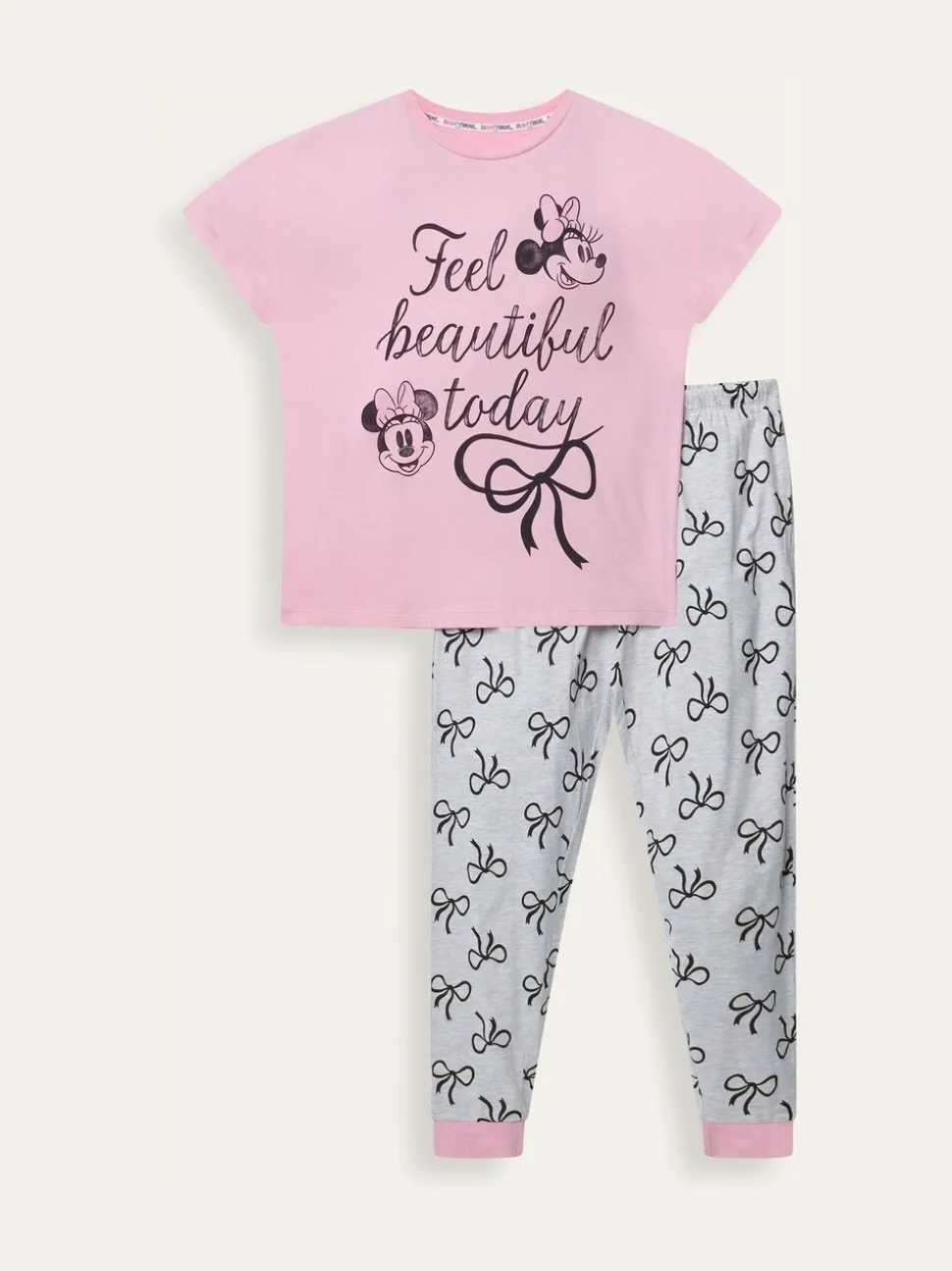 Brand Threads Pink Ladies Minnie Mouse Pyjamas Set