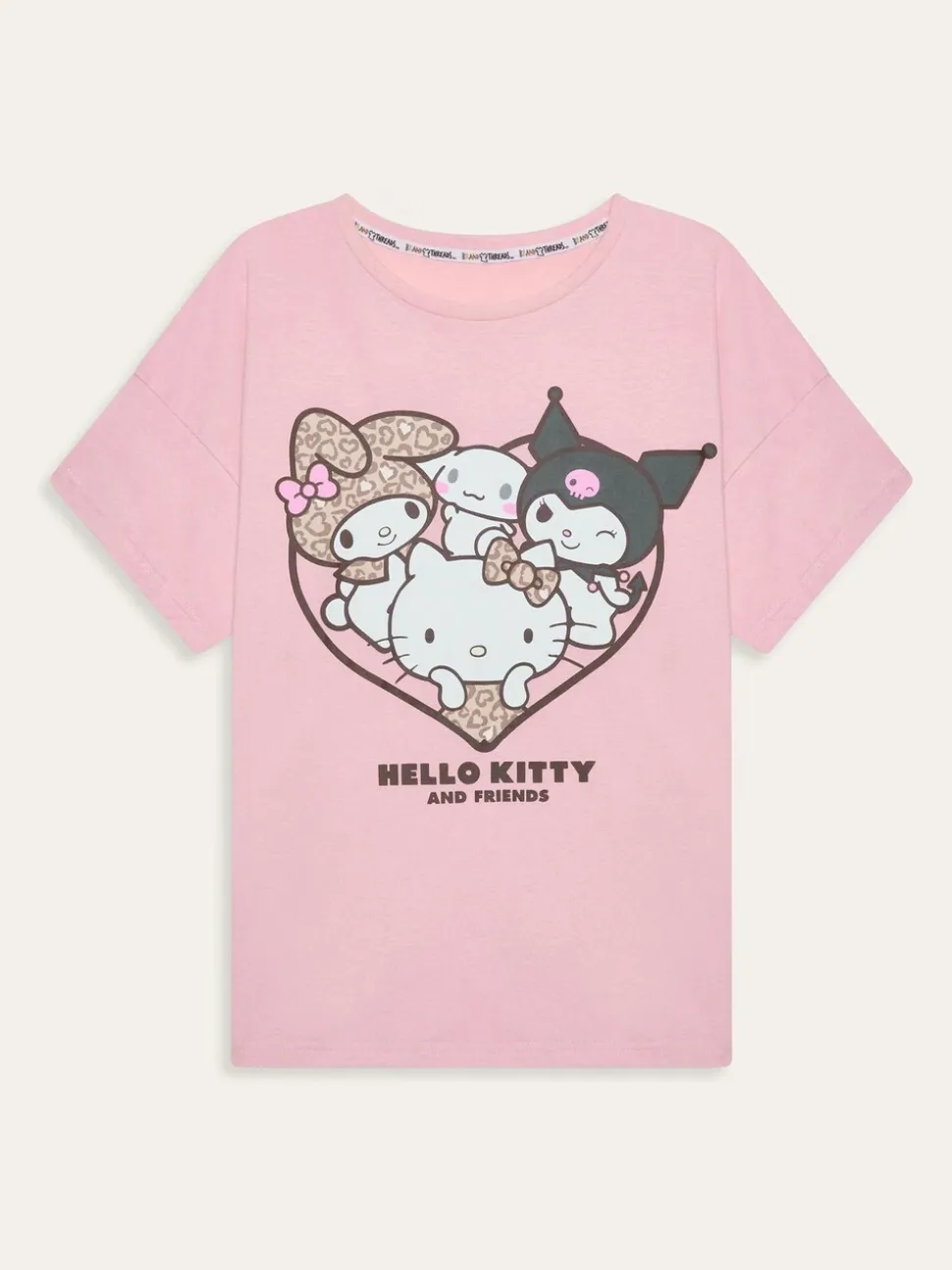 Brand Threads Pink Ladies Hello Kitty Pyjamas Set