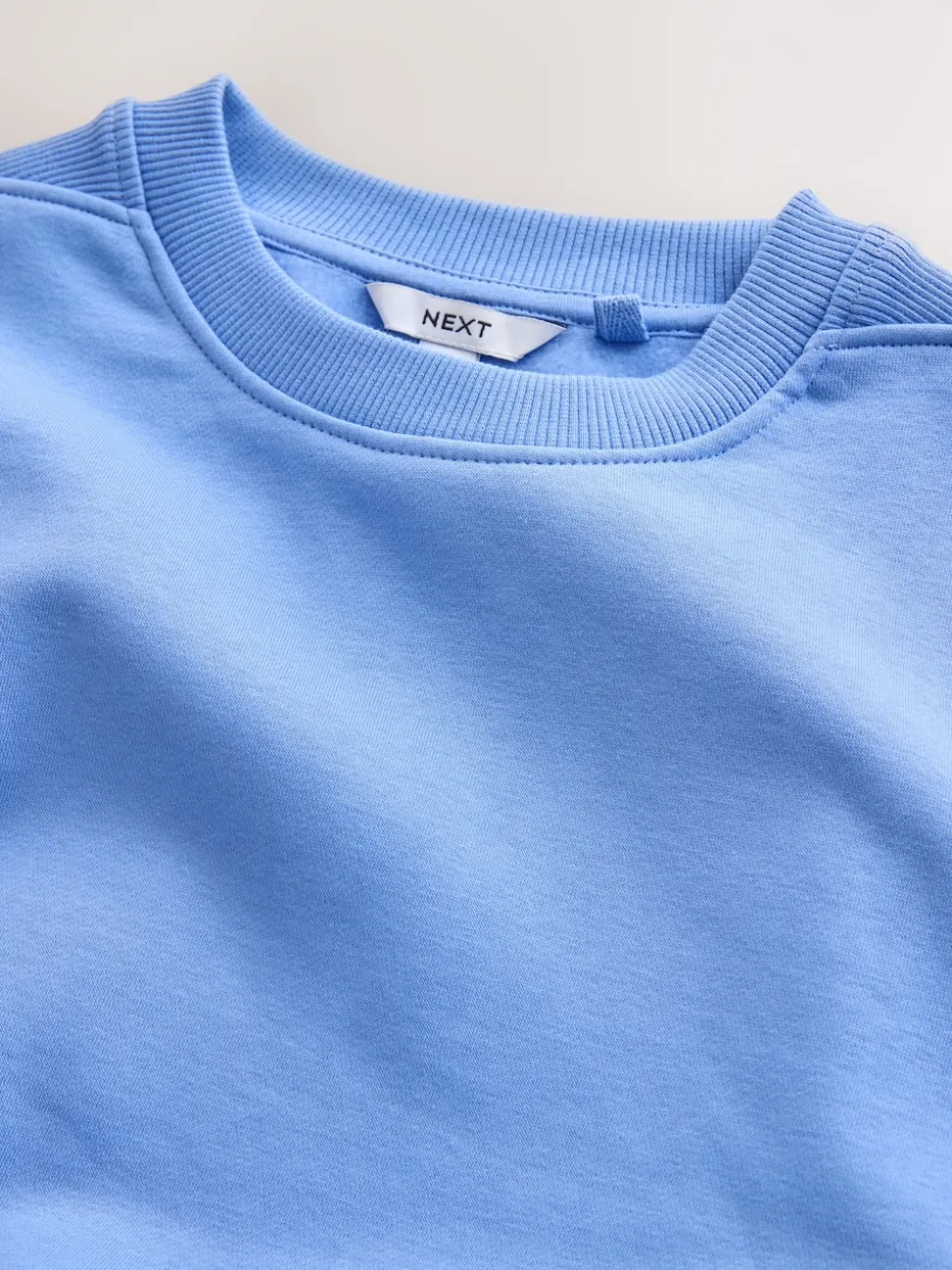 Bright Blue Relaxed Fit Essentials Longline Sweatshirt with Pockets