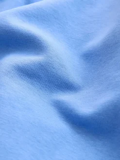 Bright Blue Relaxed Fit Essentials Longline Sweatshirt with Pockets
