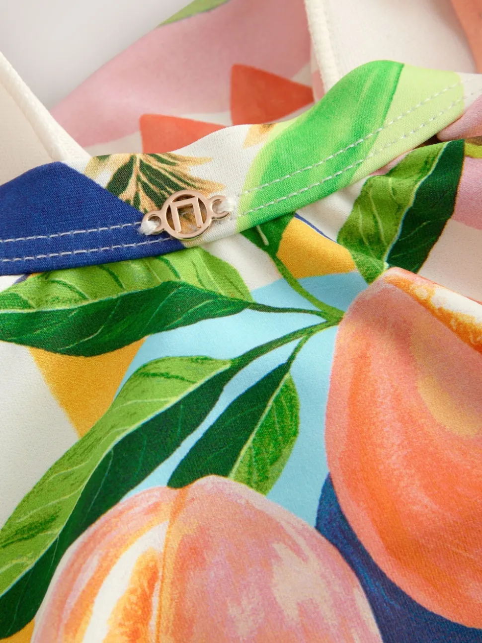 Bright Fruit/Tropical Print Shaping Tummy Control Swimsuit