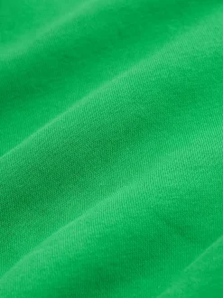 Bright Green Relaxed Fit Heavyweight Regular Crew Neck Sweatshirt