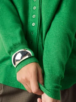 Bright Green Supersoft V-Neck Cardigan With Pockets