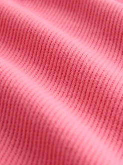 Bright Pink Cosy Waffle Long Sleeve Pyjamas