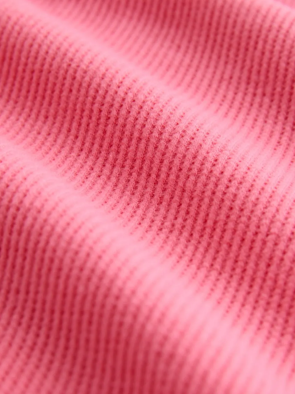 Bright Pink Cosy Waffle Long Sleeve Pyjamas