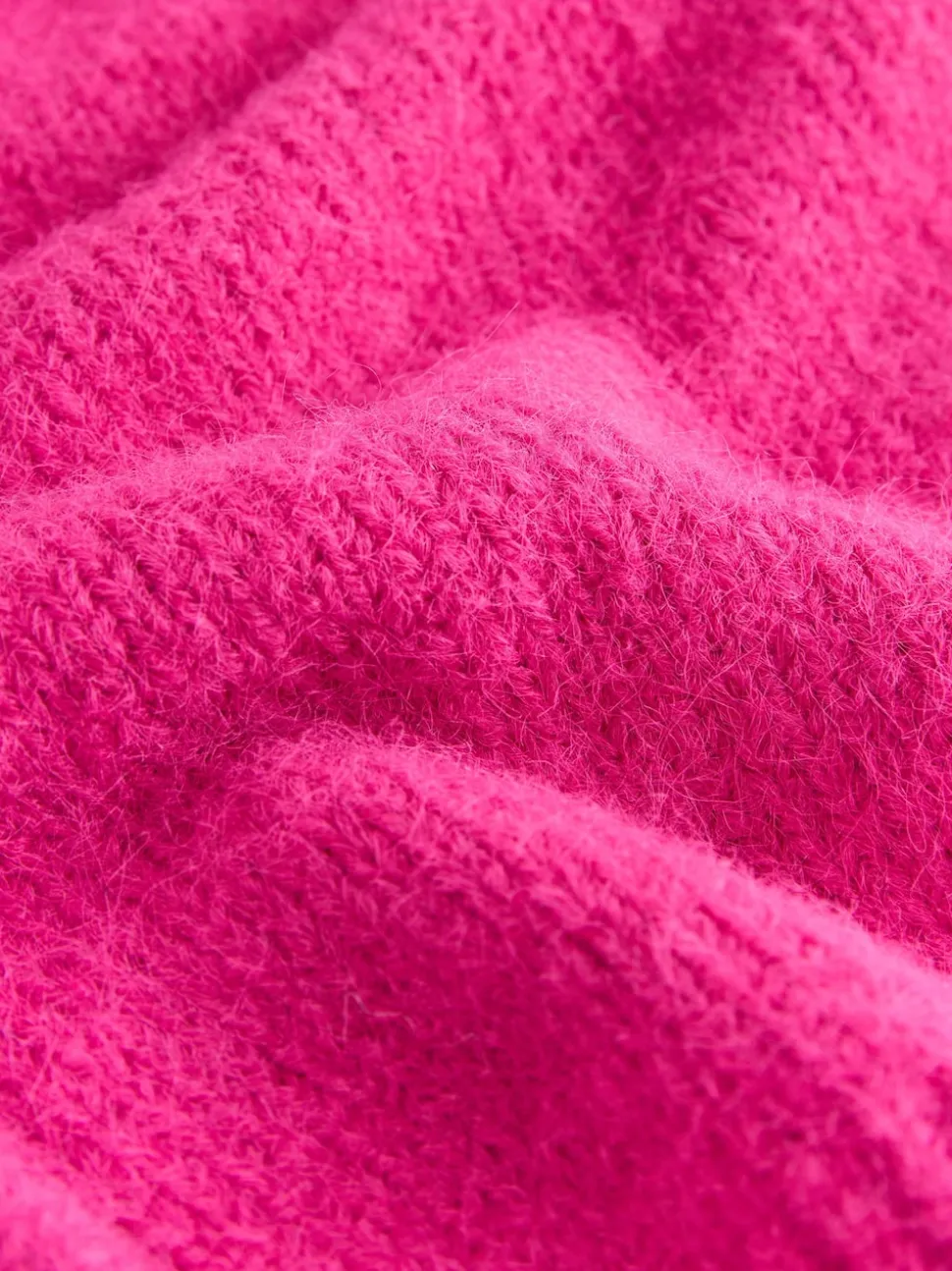 Bright Pink Heart Button Cardigan With Wool