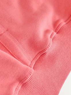 Bright Pink Relaxed Fit Longline Hoodie