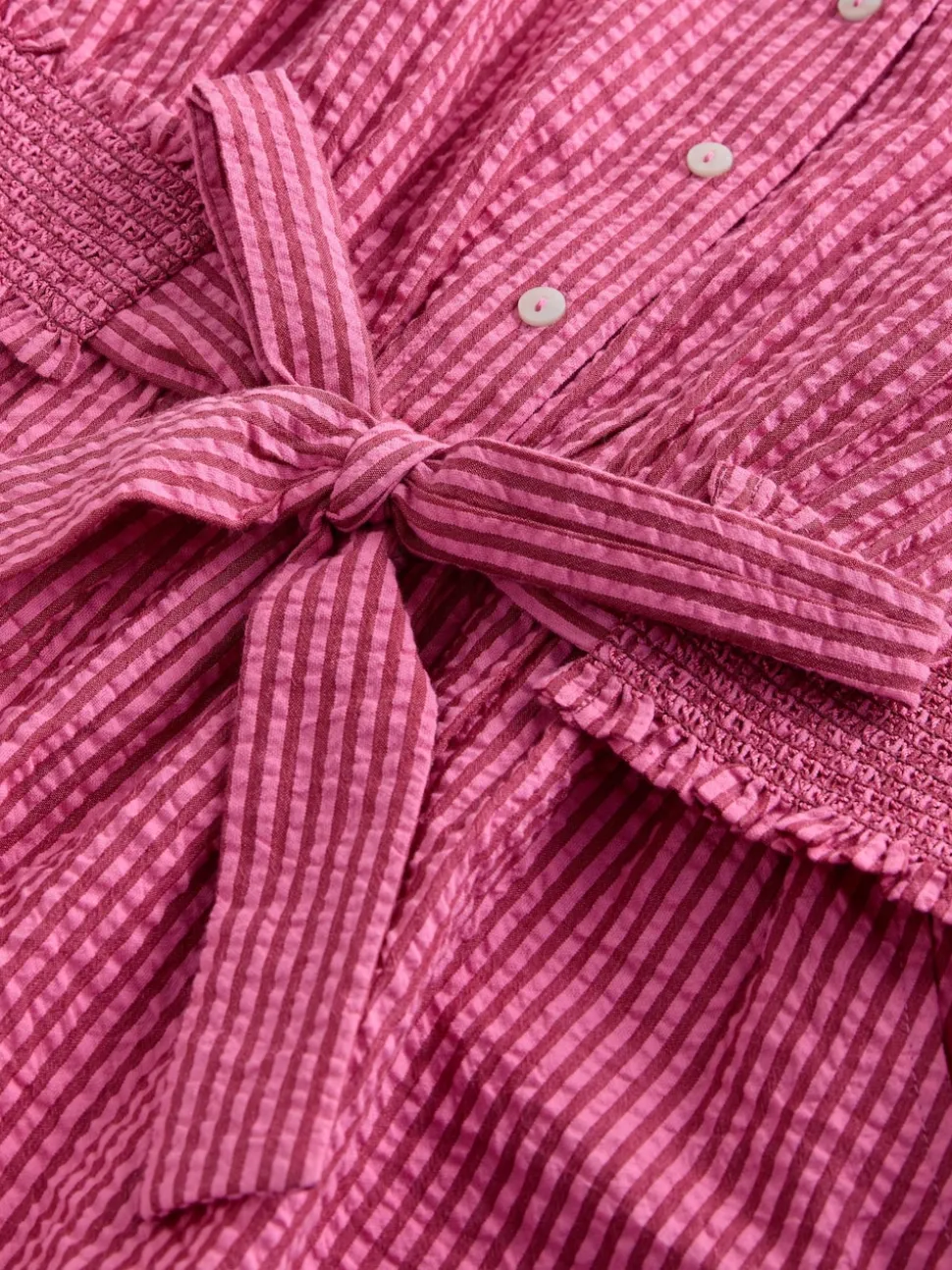 Bright Pink/Red Belted Summer Playsuit