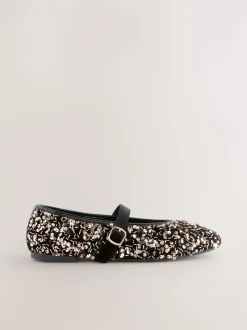Bronze Forever Comfort® Embellished Sequin Mary Jane Shoes