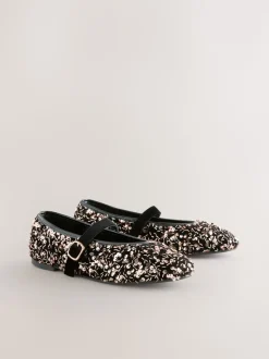 Bronze Forever Comfort® Embellished Sequin Mary Jane Shoes