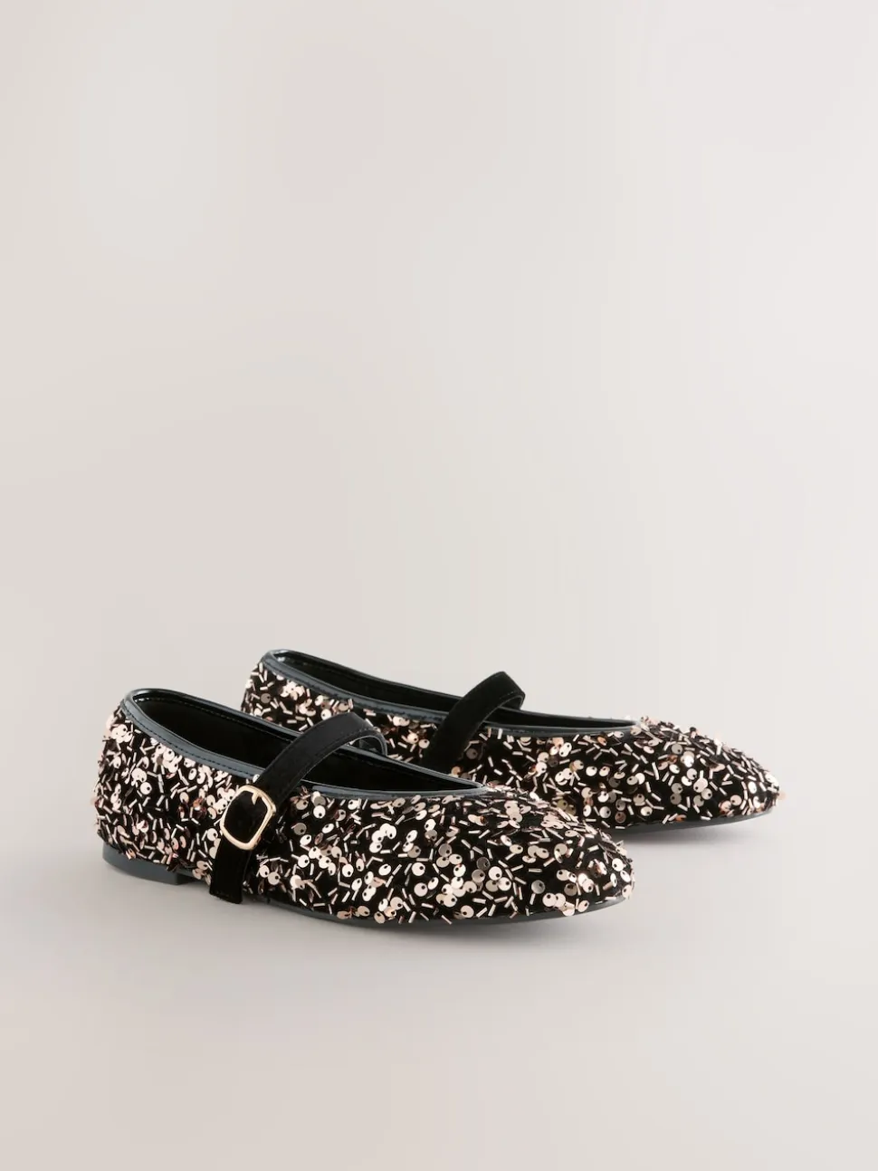 Bronze Forever Comfort® Embellished Sequin Mary Jane Shoes
