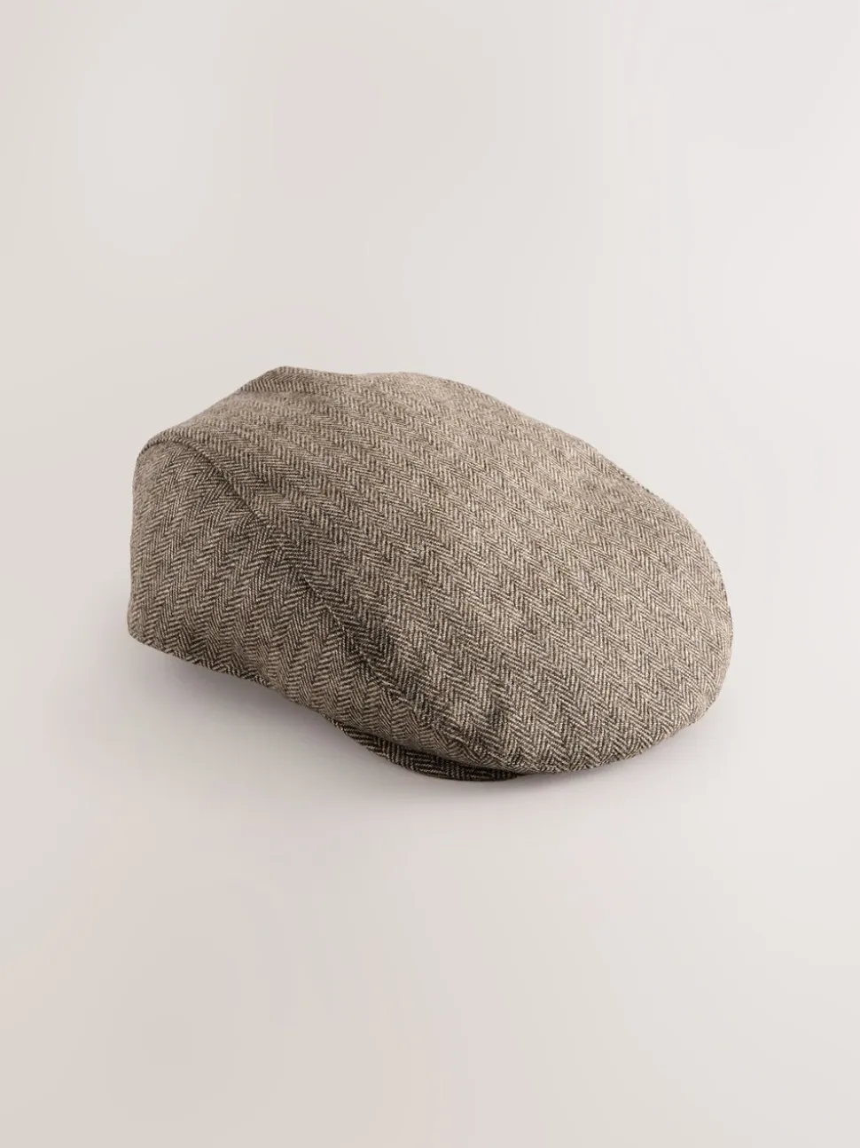 Brown Bow Back Flat Cap