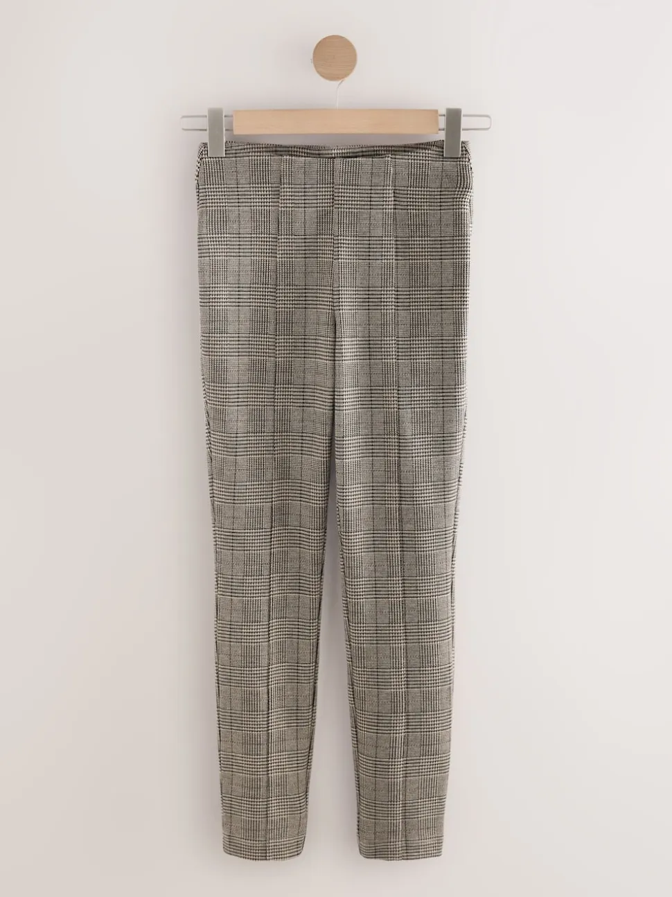 Brown Check Ponte Leggings
