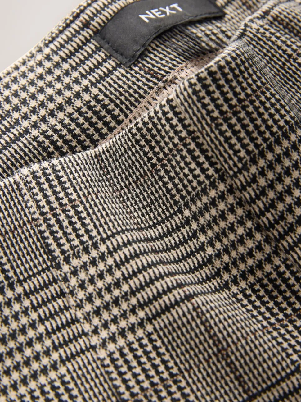 Brown Check Ponte Leggings