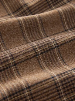 Brown Check Smart Culottes