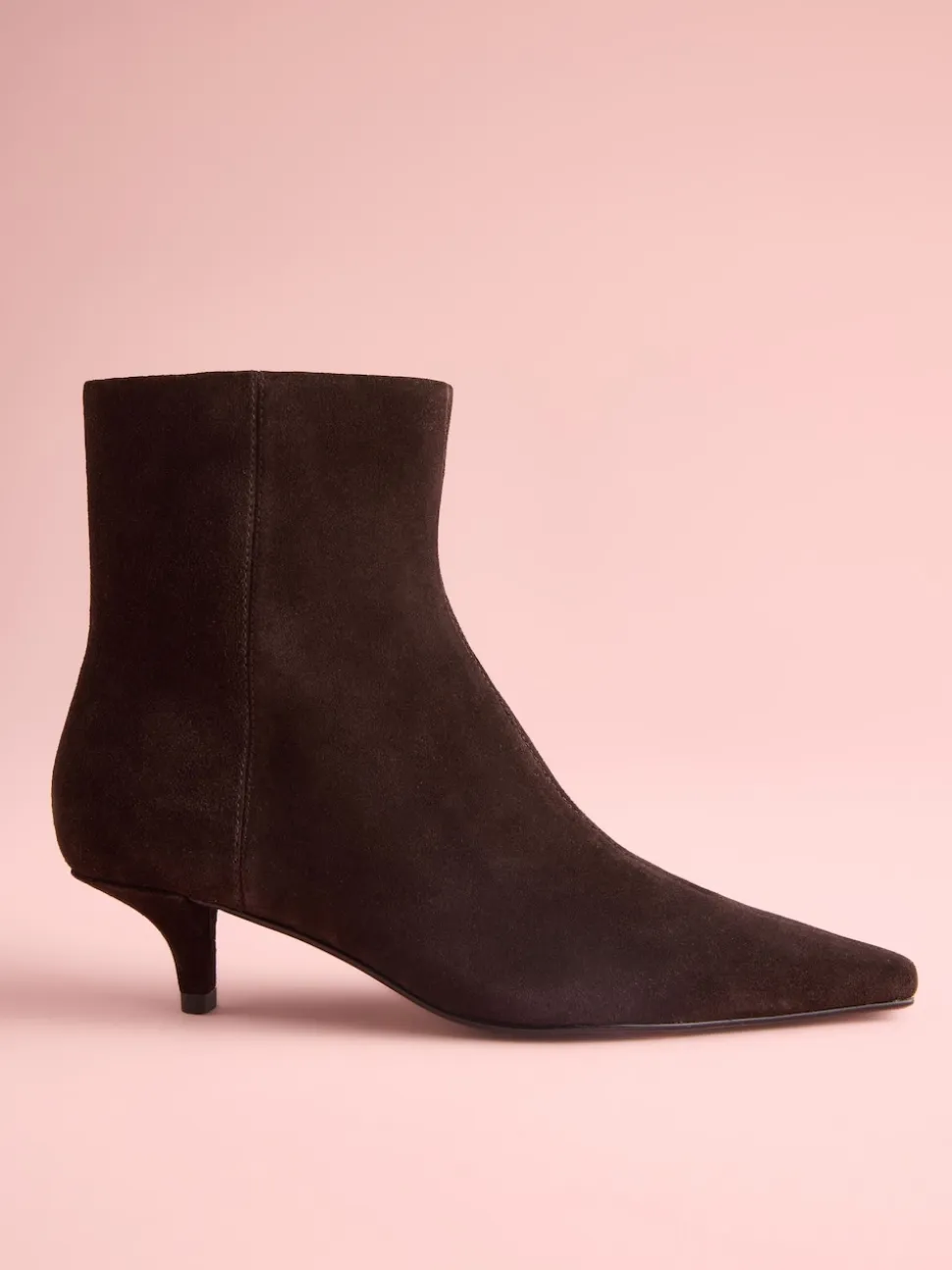 Brown Suede Tabitha Simmons x Next Underset Heel Ankle Boots
