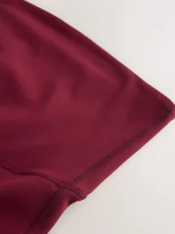 Burgundy Red Maternity Sports Leggings