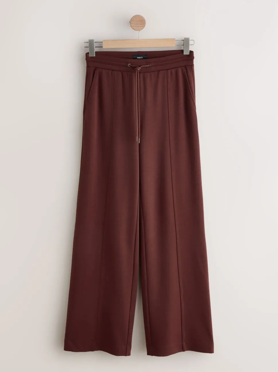 Burgundy Red Premium Wide Leg Jersey Joggers