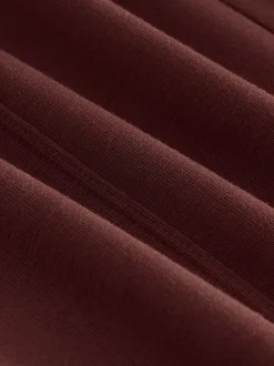 Burgundy Red Premium Wide Leg Jersey Joggers