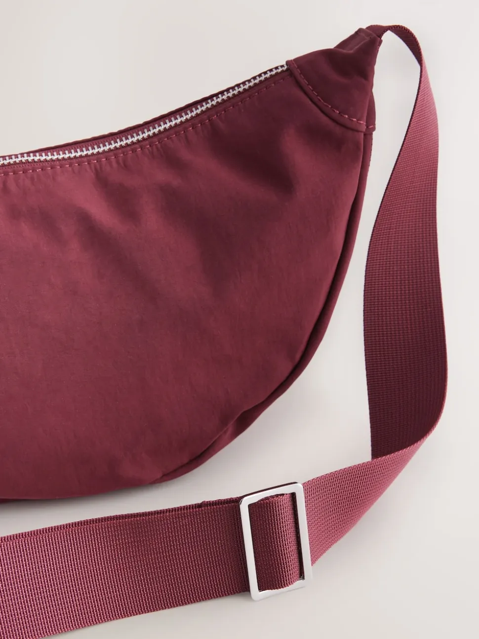 Burgundy Red Sling Cross Body Bag